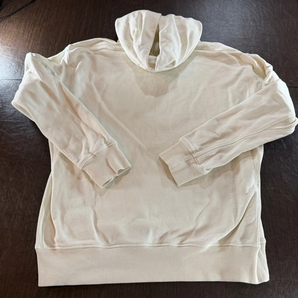 Adidas Men's White Hoodie Sweater with Zipper Pockets Sz L